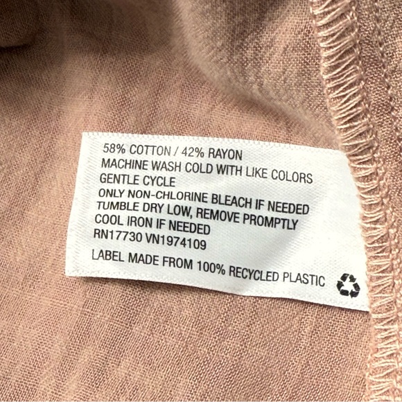 Universal Thread  Goods Co Women's Ruffle Long Sleeve Blouse, Clay, Size S - Picture 6 of 8